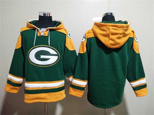 Green Bay Packers Blank Green Lace-Up Pullover Hoodie,We sell and wholesale Green Bay Packers Blank Green Lace-Up Pullover Hoodie on line form chian!